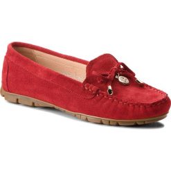 Mokasyny BALDACCINI - 802000-N Moon Rosso. Czerwone mokasyny damskie marki Baldaccini, na co dzień, z aplikacjami, ze skóry, bez obcasa, na płaskiej podeszwie, bez zapięcia. W wyprzedaży za 179,00 zł.
