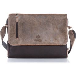 Torby na laptopa: Skórzana męska Torba PAOLO PERUZZI Jasny brąz