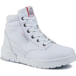 Trekkingi KAPPA - Bonfire Lf 242779 White 1010. Białe trapery męskie Kappa, ze skóry, bez zapięcia. Za 159,00 zł.