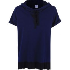 Bluza DEHA Granatowy. Niebieskie bluzy damskie marki Deha, z tkaniny, z krótkim rękawem, krótkie. Za 99,00 zł.
