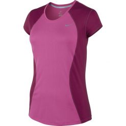 Topy sportowe damskie: koszulka do biegania damska NIKE RACER SHORT SLEEVE / 645443-612 - NIKE RACER SHORT SLEEVE