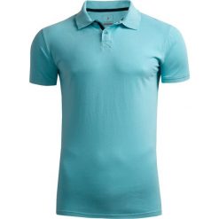 Koszulka polo męska TSM602A - jasny niebieski - Outhorn. Niebieskie koszulki męskie Outhorn, m, bez wzorów, z bawełny, polo, bez rękawów. W wyprzedaży za 49,99 zł.