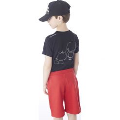 Karl Lagerfeld - T-shirt dziecięcy 126-150 cm. Czarne t-shirty chłopięce KARL LAGERFELD, z nadrukiem, z bawełny, bez rękawów. Za 199,90 zł.