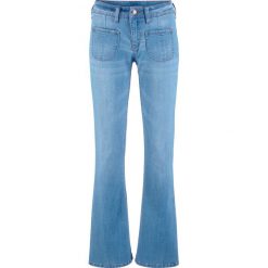 Dżinsy "komfort-stretch" BOOTCUT bonprix niebieski. Niebieskie jeansy damskie bonprix, z jeansu. Za 42,99 zł.