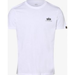 Alpha Industries - T-shirt męski, biały. Białe t-shirty męskie m, z nadrukiem. Za 89,95 zł.