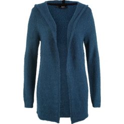 Sweter bez zapięcia z kapturem bonprix ciemnoniebieski melanż. Niebieskie swetry damskie bonprix, bez wzorów, bez rękawów, z kapturem. Za 89,99 zł.