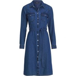 Happy Holly Dżinsowa sukienka Doris dark denim female niebieski 52/54. Niebieskie sukienki damskie Happy Holly, w paski, z tkaniny, bez kołnierzyka, z długim rękawem, długie, maxi. Za 229,00 zł.