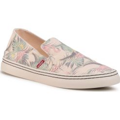 Tenisówki LEVI'S - 38109-0266 Regular White. Brązowe półbuty męskie bez wzorów, z gumy, bez zapięcia. Za 229,00 zł.