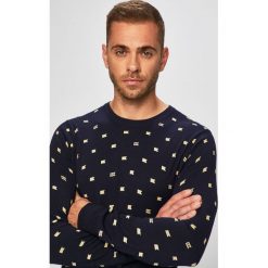 Scotch & Soda - Sweter. Niebieskie swetry męskie Scotch & Soda, xl, bez wzorów, z bawełny, z okrągłym kołnierzem, bez kaptura. W wyprzedaży za 179,90 zł.