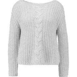 Swetry klasyczne damskie: Uno Piu Uno VOLTA Sweter light grey