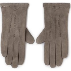 Rękawiczki Damskie JOOP! - 8271 Grey 010. Szare rękawiczki damskie JOOP!, bez wzorów, ze skóry. W wyprzedaży za 239,00 zł.