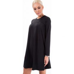 Sukienka rozkloszowana czarna 6511. Czarne sukienki marki Fasardi, s, rozkloszowane. Za 44,00 zł.