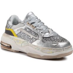 Sneakersy PREMIATA - Draked 0020D Silver/Yellow. Szare półbuty damskie Premiata, z zamszu. W wyprzedaży za 789,00 zł.