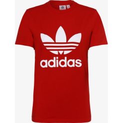 Adidas Originals - T-shirt damski, czerwony. Czerwone t-shirty damskie adidas Originals, bez wzorów, sportowe, bez kołnierzyka. Za 129,95 zł.