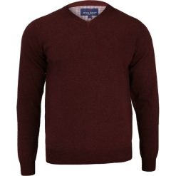 Męski Sweter Bawełniany (serek) - Adriano Guinari - Bordowy SWADGAW17BURGUNDY. Czerwone swetry męskie m, z bawełny, klasyczne. Za 99,00 zł.
