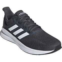 Adidas Falcon /Grey Six/Ftwr White/Core 46,7. Szare buty sportowe męskie Adidas, z materiału, bez zapięcia, tenisowe. Za 209,00 zł.