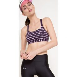 Under Armour - Biustonosz. Fioletowe biustonosze sportowe marki Under Armour, xs, z dzianiny. W wyprzedaży za 89,90 zł.