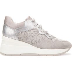 Półbuty GEOX D ZOSMA. Szare półbuty damskie skórzane Geox. Za 289,90 zł.