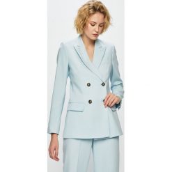 Tommy Hilfiger - Żakiet. Niebieskie kamizelki damskie TOMMY HILFIGER, m, bez wzorów, z elastanu, eleganckie, bez kaptura. W wyprzedaży za 699,90 zł.