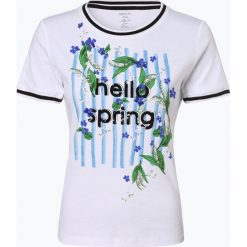 Marc Cain Collections - T-shirt damski, czarny. Czarne t-shirty damskie marki Marc Cain Collections, z nadrukiem, bez kołnierzyka. Za 719,95 zł.