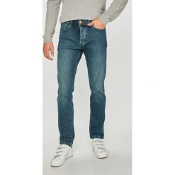 Wrangler - Jeansy Spencer. Niebieskie jeansy męskie Wrangler, bez wzorów. W wyprzedaży za 179,90 zł.