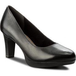 Półbuty TAMARIS - 1-22410-20 Black 001. Czarne creepersy damskie Tamaris, z materiału, na obcasie. W wyprzedaży za 179,00 zł.