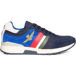 Buty AERONAUTICA MILITARE Niebieski|Granatowy. Niebieskie buty sportowe męskie marki Aeronautica Militare, z tkaniny, bez zapięcia. Za 760,00 zł.