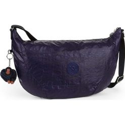 Torebka "Nille" w kolorze granatowym - 48 x 30 x 8 cm. Niebieskie torebki klasyczne damskie marki Kipling, w paski, z materiału. W wyprzedaży za 181,95 zł.