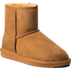 Buty EMU AUSTRALIA - Stinger Mini W10003 Mustard. Brązowe kozaki damskie skórzane EMU Australia, na niskim obcasie. W wyprzedaży za 379,00 zł.