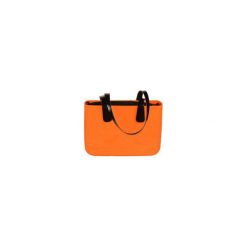 TORBA MEDIUM ROUGH ORANGE. Pomarańczowe torebki klasyczne damskie Doubleu bag, bez wzorów, ze skóry, bez dodatków. Za 255,20 zł.