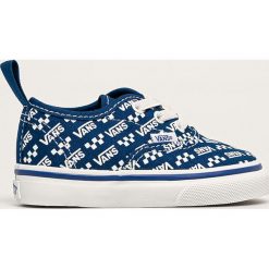 Vans - Tenisówki dziecięce. Niebieskie trampki chłopięce Vans, bez wzorów, z materiału, bez zapięcia. W wyprzedaży za 129,90 zł.