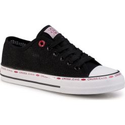 Trampki CROSS JEANS - FF2R4015C Black. Czarne półbuty damskie Cross Jeans, bez wzorów, z jeansu, bez zapięcia. Za 109,00 zł.