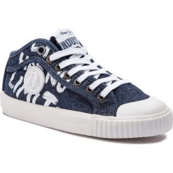 Trampki PEPE JEANS - Industry Has No Limit PBS30387 Dk Denim 559. Niebieskie trampki chłopięce Pepe Jeans, bez wzorów, z jeansu, na sznurówki. W wyprzedaży za 179,00 zł.