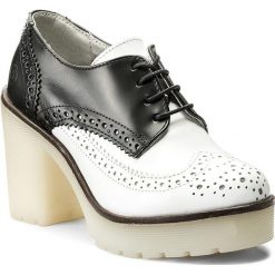 Creepersy damskie: Półbuty BRONX - 73933-G BX 933 White/Black 204