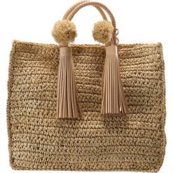 Torebki klasyczne damskie: Loeffler Randall STRAW TRAVEL TOTE POM TASSEL Torebka natural