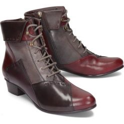 PIAZZA 962132-2 testadiamoro/sangria, botki damskie. Botki damskie Piazza, z polaru, na niskim obcasie, na obcasie, bez zapięcia. Za 479,90 zł.