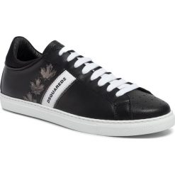 Sneakersy DSQUARED2 - Lace-Up Low Top Sneakers SNM0035 06502259 M1082 Nero/Anthracite. Czarne sneakersy męskie Dsquared2, na co dzień, bez wzorów, ze skóry ekologicznej, eleganckie, bez zapięcia. W wyprzedaży za 1629,00 zł.