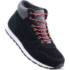 Wysokie sneakersy bonprix czarno-szary. Szare sneakersy damskie bonprix, bez wzorów, sportowe. Za 44,99 zł.