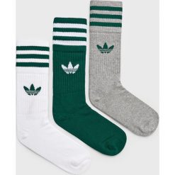 Adidas Originals - Skarpetki (3-pack). Zielone skarpetki damskie marki adidas Originals, z elastanu. Za 59,90 zł.