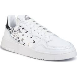 Buty adidas - Supercourt EG6344 Ftwwht/Ftwwht/Cblack. Białe półbuty damskie Adidas, ze skóry. W wyprzedaży za 319,00 zł.