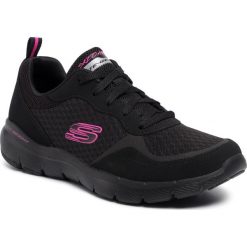 Buty SKECHERS - Go Forward 13069/BKPK Black/Pink. Czarne buty sportowe damskie Skechers, bez wzorów, ze skóry, sportowe, na fitness i siłownię. W wyprzedaży za 199,00 zł.