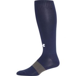 Under Armour Soccer Solid Skarpetki Niebieski. Niebieskie skarpetki męskie Under Armour, bez wzorów, z elastanu. Za 51,95 zł.