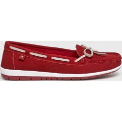 Big Star - Mokasyny. Czerwone mokasyny damskie marki BIG STAR, bez wzorów, ze skóry, retro, bez obcasa, na obcasie, bez zapięcia. Za 159,90 zł.