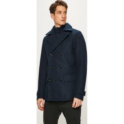 Jack & Jones - Płaszcz. Niebieskie płaszcze męskie Jack & Jones, xl, bez wzorów, z poliesteru, klasyczne, krótkie, bez kaptura. W wyprzedaży za 359,90 zł.
