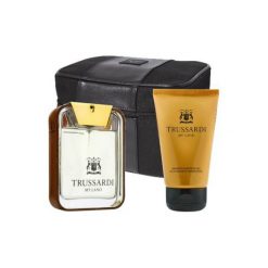 Kosmetyczki męskie: TRUSSARDI My Land Zestaw dla mężczyzn EDT 100ml + Żel pod prysznic 100ml + kosmetyczka