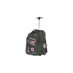 Plecak szkolny na kółkach CoolPack Junior 33 L, Badges Green A417. Zielone plecaki męskie marki CoolPack, z materiału, biznesowe. Za 493,90 zł.