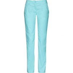 Spodnie chino ze stretchem bonprix lodowy miętowy. Spodnie damskie bonprix. Za 74,99 zł.