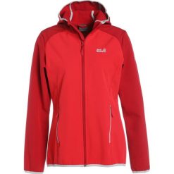 Jack Wolfskin ZENON SOFTSHELL Kurtka Softshell true red. Czerwone kurtki damskie Jack Wolfskin, xl, z elastanu. W wyprzedaży za 307,30 zł.