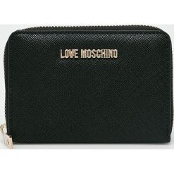 Love Moschino - Portfel. Czarne portfele damskie Love Moschino, bez wzorów, z materiału. W wyprzedaży za 239,90 zł.