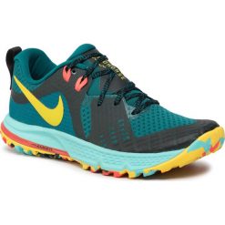 Buty NIKE - Air Zoom Wildhorse 5 AQ2223 301 Geode Teal/Chrome Yellow/Black. Zielone buty sportowe damskie Nike, bez wzorów, z tworzywa sztucznego, sportowe, do biegania, nike zoom. W wyprzedaży za 369,00 zł.